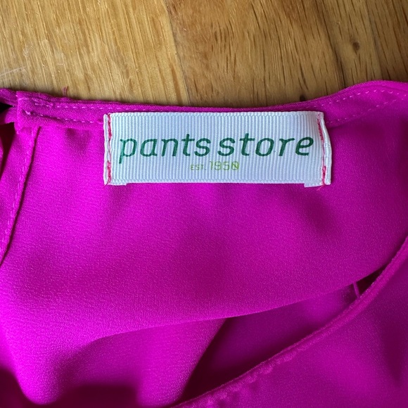 Pants Store High Low Sleeveless Hot Pink Top Size Small Keyhole Back - Picture 7 of 7